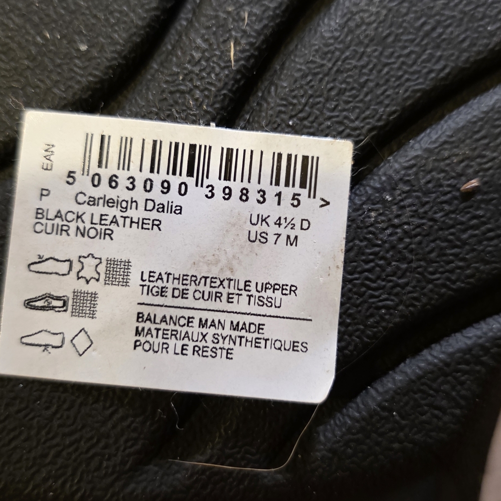Clarks Black Casual Treaded Sole Shoes